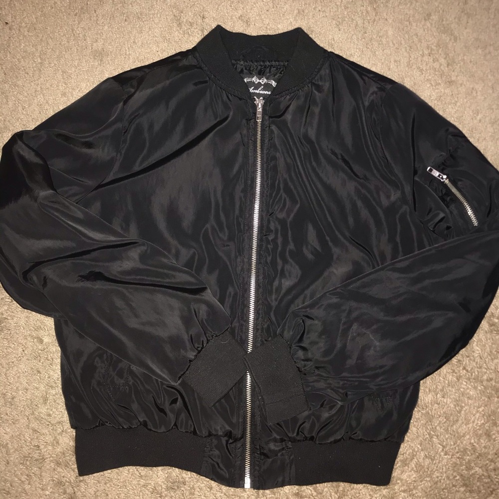 Ambiance Black Bomber Jacket